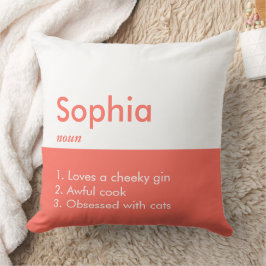 Redigerbar inskription Färg Personlig Namn Kudde