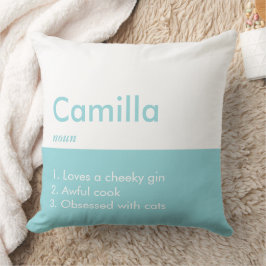 Redigerbar inskription Färg Personlig Namn Kudde