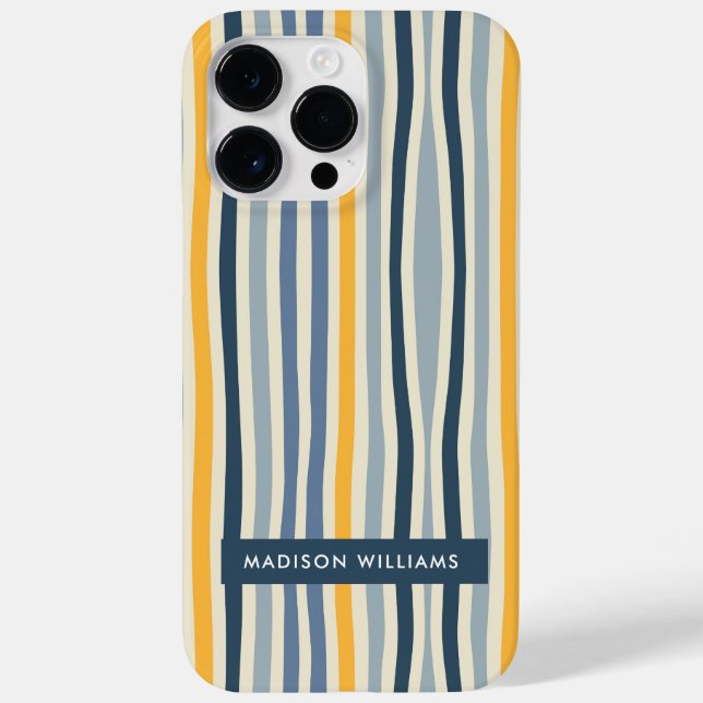 Redigerbar inskriptionstid Färgad Linjer minimalis (Baksida)