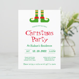 Redigerbar julinbjudan inbjudningar