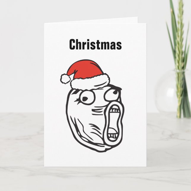 REDIGERBAR julMemes Fiska med drag i Le Me Fiska Helgkort (Framsida)