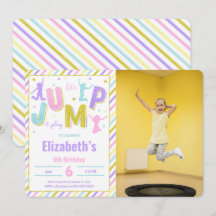 Redigerbar jump-fotoinbjudan
