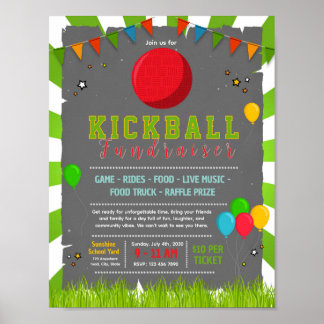 Redigerbar kickboll evenemangsposter poster