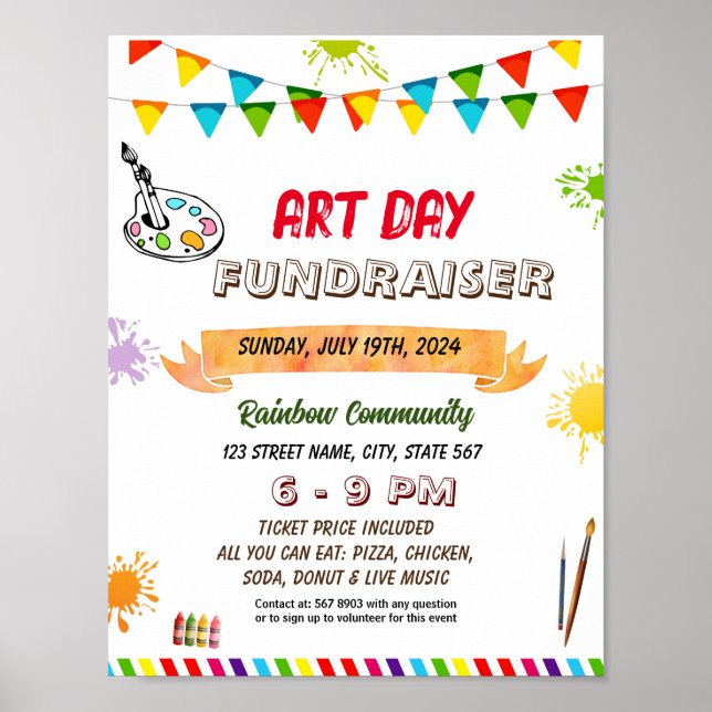 Redigerbar konstbonde poster (Framsidan)