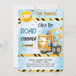 Redigerbar Konstruktion Födelsedagsfest Inbjudningar