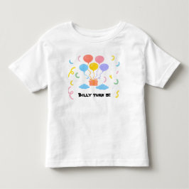 Redigerbar Krita Stil – Ballongfirande Småbarn T Shirt