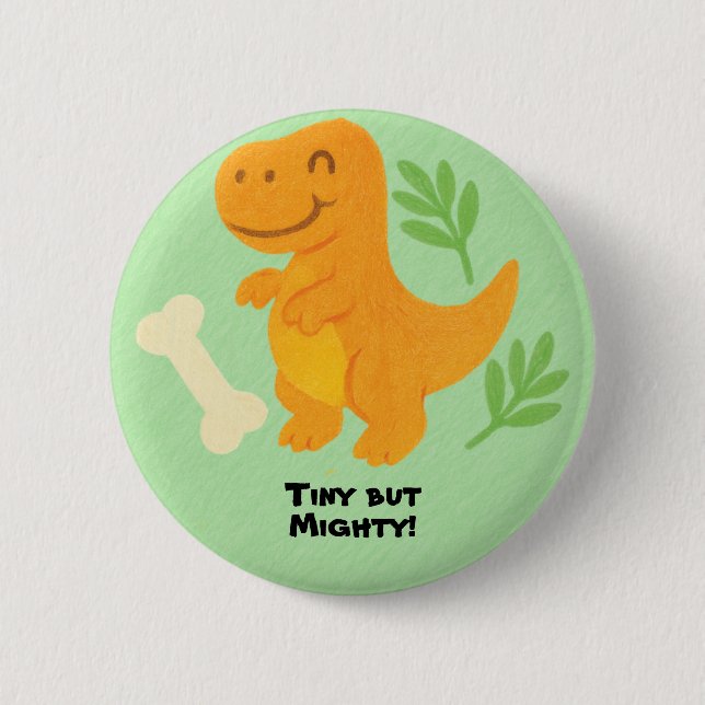 Redigerbar Krita Stil – Dinosaurie Roarsome Knapp (Framsida)