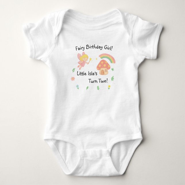 Redigerbar kritastil – Älvsvamp skog T Shirt (Framsida)