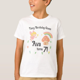 Redigerbar kritastil – Älvsvamp skog T Shirt