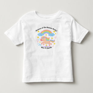 Redigerbar kritastil – Enhörningsdröm Glitter T Shirt
