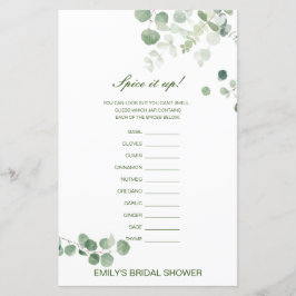 Redigerbar Krydda är Uppe, Nämn Krydda Bröllopsfes