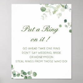 Redigerbar Lägg en Ring på Möhippan Spelpost Poster