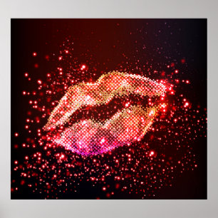Redigerbar lippbild: Enkel grafisk design Poster