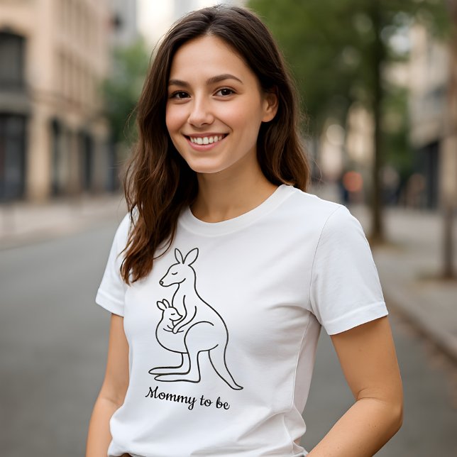Redigerbar Mamma för Kangaroo T-Shirt-design T Shirt (Skapare uppladdad)