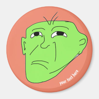 redigerbar meme grön elak magnet