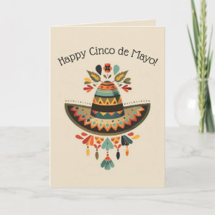Redigerbar mexikansk hatt Cinco de Mayo Kort