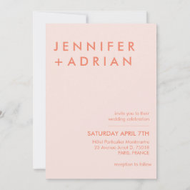 Redigerbar modern minimal inbjudan