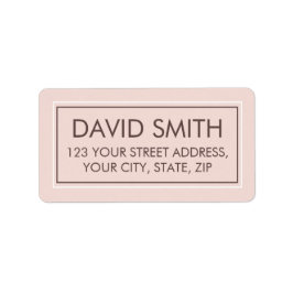 Redigerbar modern minimal returadress adressetikett