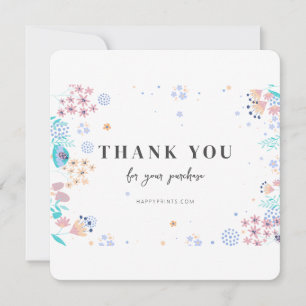 Redigerbar Modern Minimalistisk Affärs Köp Tack Kort