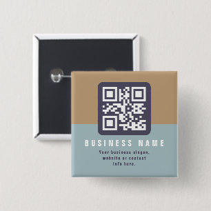 Redigerbar Modern QR-kod Mall Dämpade Färger Knapp
