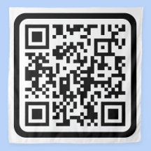 Redigerbar modern QR-kod | Svart Vit eller valfri 