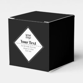 Redigerbar Modern Textdesign & Din Logotyp Presentaskar
