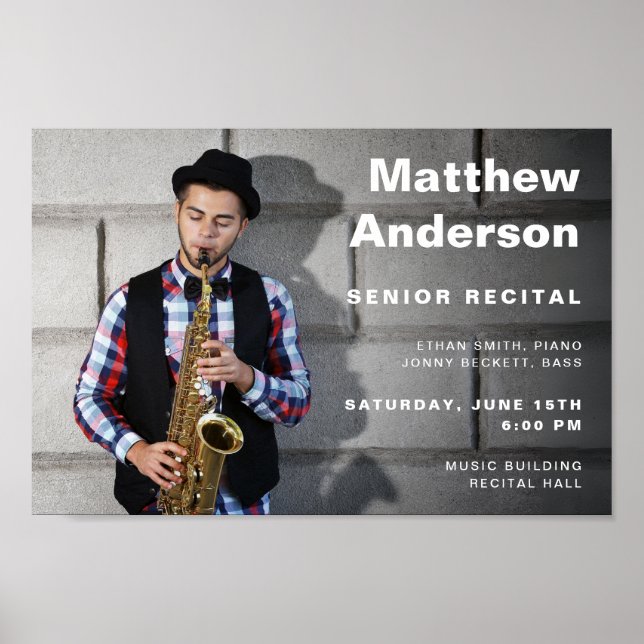 Redigerbar musikkonsertfotomall poster (Framsidan)