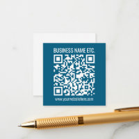 Redigerbar Ocean Blue QR-kod