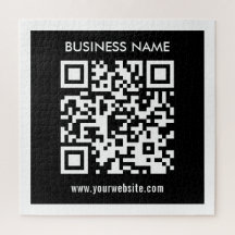 Redigerbar (omedelbart genererad) QR-kod | Svart