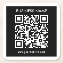 Redigerbar (omedelbart genererad) QR-kod | Svart