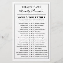 Redigerbar Party Games Roligt Riddles Familjeåterf