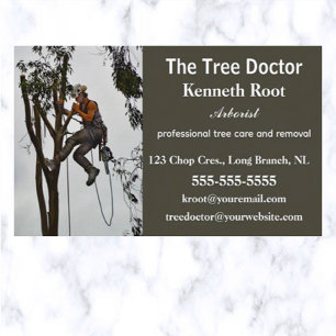 Redigerbar Professionell Arborist Visitkort