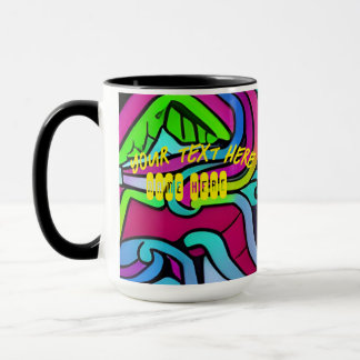 Redigerbar Psychedelic Mugg