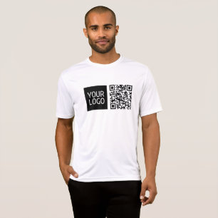 Redigerbar QR-kod & Din företagslogotyp eller bild T Shirt