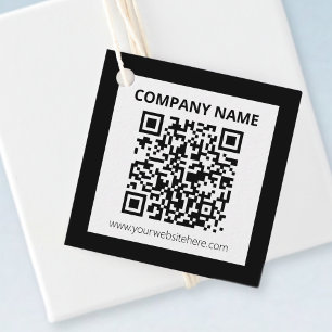 Redigerbar QR-kod & Enkel Anpassningsbar Design Gåvor Etiketter