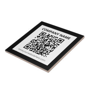 Redigerbar QR-kod & Enkel Anpassningsbar Design Kakelplatta