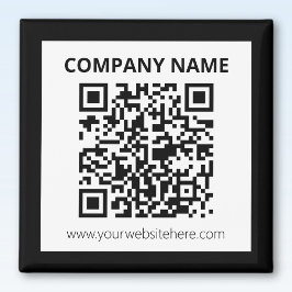 Redigerbar QR-kod & Enkel Anpassningsbar Design Magnet