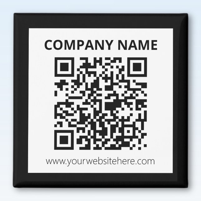 Redigerbar QR-kod & Enkel Anpassningsbar Design Magnet (Skapare uppladdad)