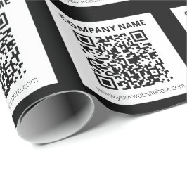 Redigerbar QR-kod & Enkel anpassningsbar design  Presentpapper