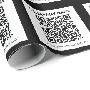 Redigerbar QR-kod & Enkel Anpassningsbar Design Presentpapper
