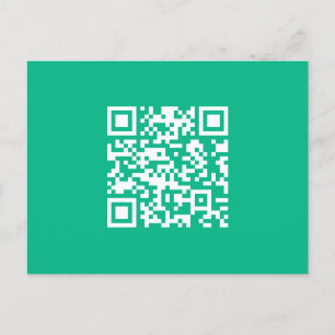 Redigerbar QR-kod genererar din egen Grönt Vykort