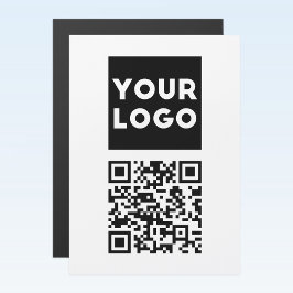Redigerbar QR-kod och din Logotyp eller image för 