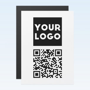 Redigerbar QR-kod och din Logotyp eller image för