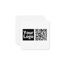 Redigerbar QR-kod och din Logotyp eller image för  Anteckningskort