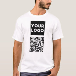 Redigerbar QR-kod och din Logotyp eller image för  T Shirt
