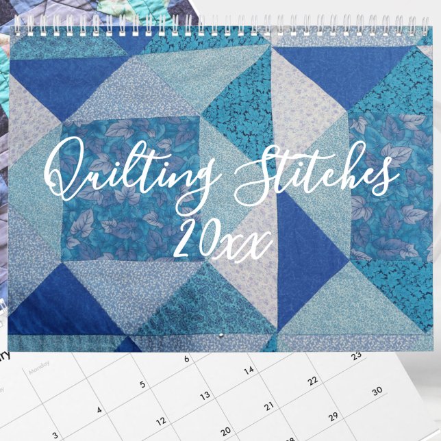 Redigerbar Quiltfotografering Hela Året Kalender (Skapare uppladdad)