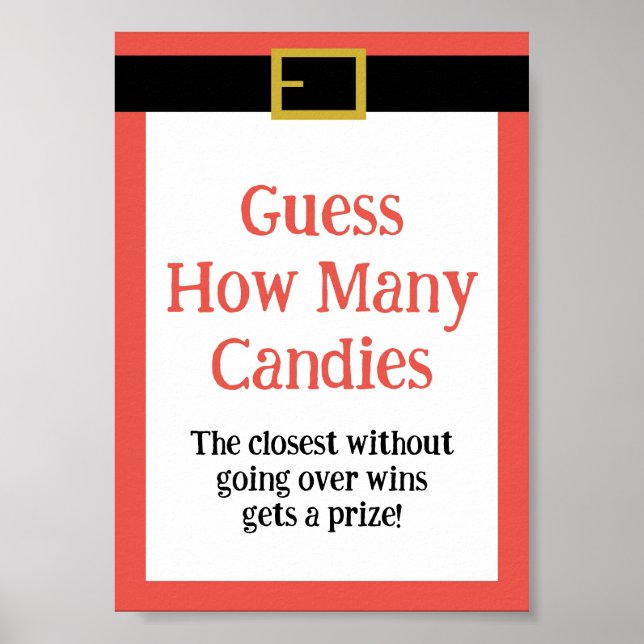 Redigerbar Roligt - Julspelstecken Poster (Framsidan)