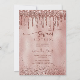 Redigerbar Rose Gold Sweet 16 Mall