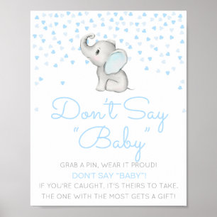 Redigerbar Säg inte att Baby signerar, ta bort en Poster