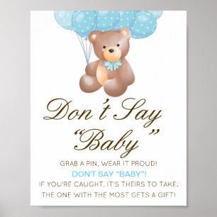 Redigerbar Säg inte att Baby signerar, ta bort en Poster